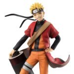 Figurine de Naruto Uzumaki en Sage Mode, avec des détails précis et des couleurs vives.