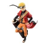 Figurine de Naruto Uzumaki en Sage Mode, avec des détails précis et des couleurs vives.