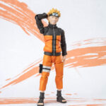Figurine de Naruto Uzumaki de 15 cm avec visages interchangeables et un drapeau NARUTOP99.