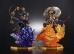 Figurine de Naruto Uzumaki incarnant Fujin avec un sac d'air et des détails minutieux.