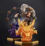 Figurine de Naruto Uzumaki incarnant Fujin avec un sac d'air et des détails minutieux.