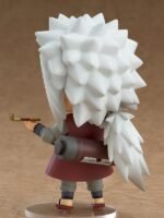 Figurine Nendoroid de Jiraiya avec deux visages interchangeables, accessoires, et articulations visibles.