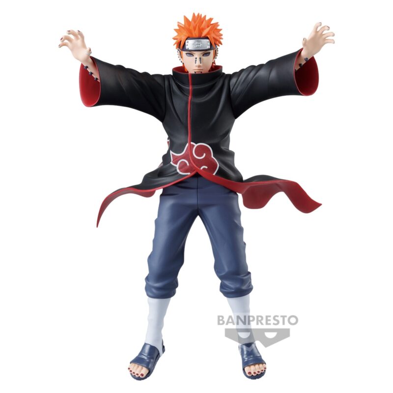 Figurine de Pain en PVC de 17 cm, représentant le personnage avec son manteau de l'Akatsuki.