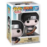 Figurine Funko Pop de Sai avec pinceau et rouleau, en posture dynamique, représentant ses talents artistiques.