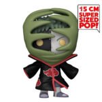 Figurine Pop de Zetsu avec visage scindé en deux, portant le manteau de l'Akatsuki et des racines enveloppantes.