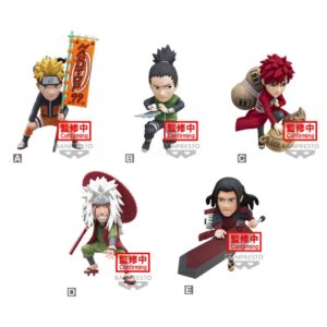 Figurine de Naruto Uzumaki dans une pose dynamique avec des détails précis, fabriquée par BANPRESTO.