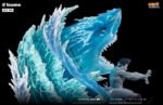 Statue de Kisame Hoshigaki en résine montrant une pose dynamique avec des effets d'eau et un socle détaillé.
