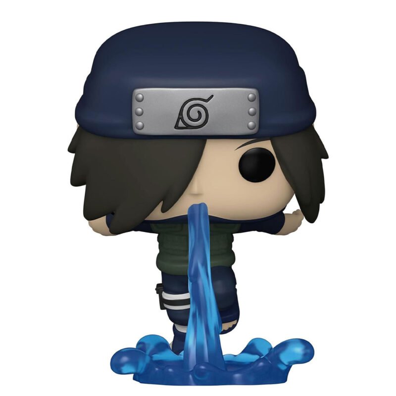 narutoeshippuden-figurine-pop-izumo-kamizuki-1198_2 Figurine Pop d'Izumo Kamizuki en action utilisant sa technique Suiton avec une flaque d'eau, fabriquée par Funko