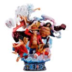one-piece-figurine-luffy-petitrama-dx-logbox-re-birth-vol-2_2 Figurine de Monkey D. Luffy en position dynamique, représentant son caractère intrépide, sculptée avec des détails précis, fabriquée par MegaHouse.