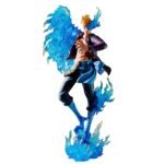 Marco le Phenix, personnage emblématique de One Piece, représenté en pose dynamique utilisant son Fruit du Démon sous forme hybride, avec des détails minutieux et une peinture de haute qualité.