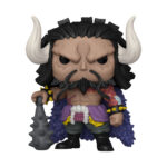 Figurine de Kaido du manga One Piece, mesurant 17 cm, avec un kanabo détaillé et une posture dynamique, fabriquée par Funko.