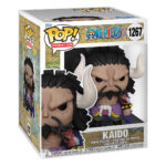 Figurine de Kaido du manga One Piece, mesurant 17 cm, avec un kanabo détaillé et une posture dynamique, fabriquée par Funko.