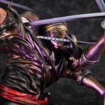 Figurine de Roronoa Zoro dans une pose dynamique utilisant la technique de combat Kitoryuu avec neuf sabres, réalisée en PVC par Megahouse.