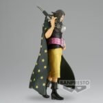 Figurine Yasopp de One Piece, mesurant 16 cm, avec une pose dynamique, un sourire confiant, et un fusil reposant sur son épaule, fabriquée en PVC avec des détails précis.