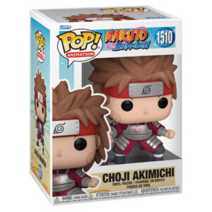 Figurine Pop de Choji Akimichi en posture de combat, fabriquée par Funko, avec des détails fidèles au personnage.